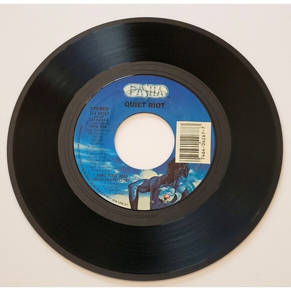 Quiet Riot Bang Your Head (Metal Health) / Live 45 RPM Vinyl Pasha VG+ Rock '83 - Picture 4 of 4